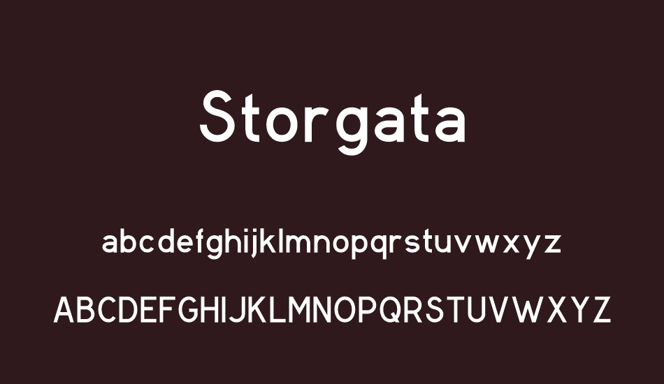 storgata font