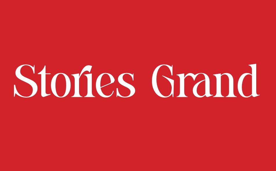 Stories Grand font big