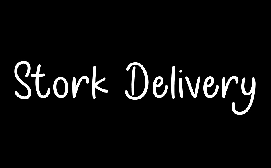 Stork Delivery font big