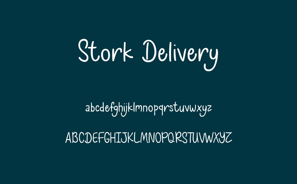 Stork Delivery font