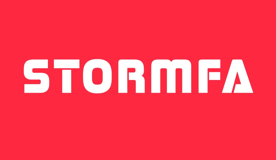 stormfaze font big