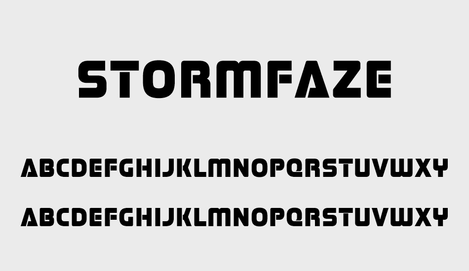 stormfaze font