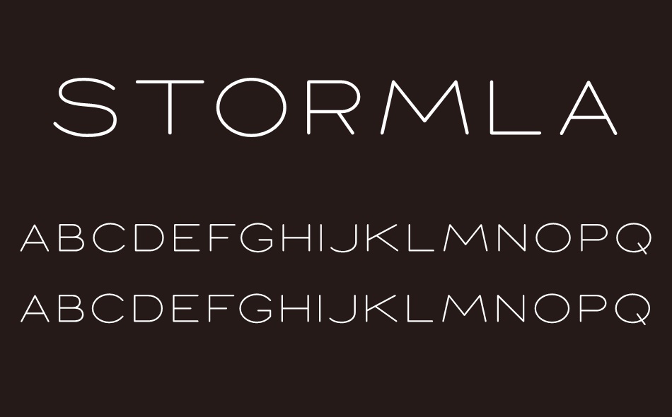 Stormland font