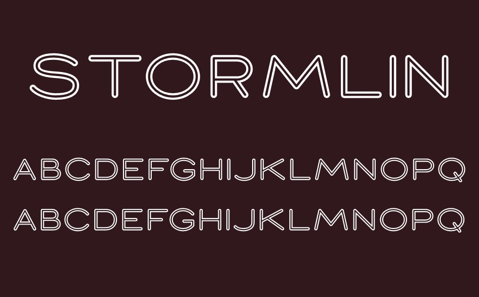 Stormline font