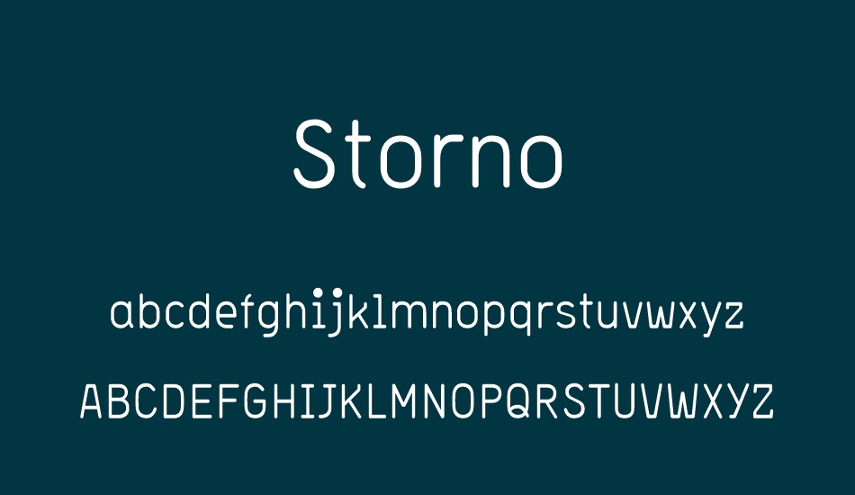 storno font