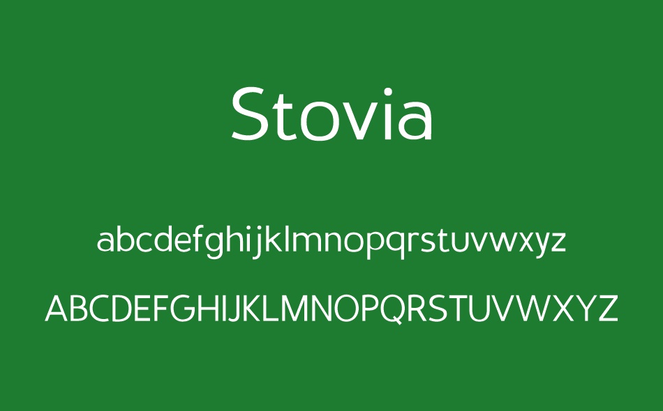 Stovia font