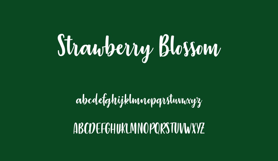 strawberry-blossom font