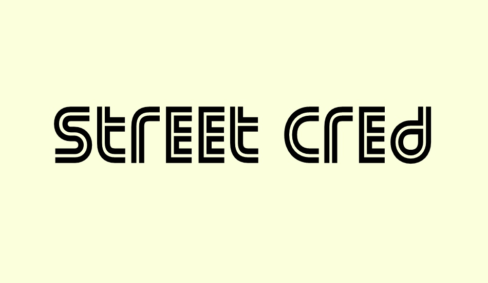 street-cred font big