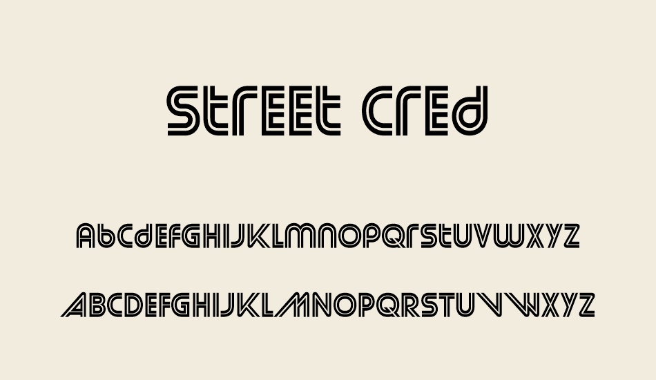 street-cred font