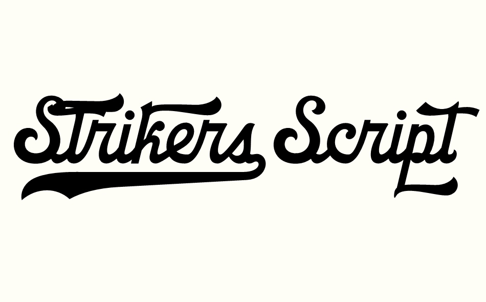 Strikers Script font big