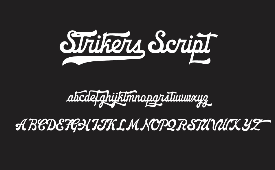 Strikers Script font