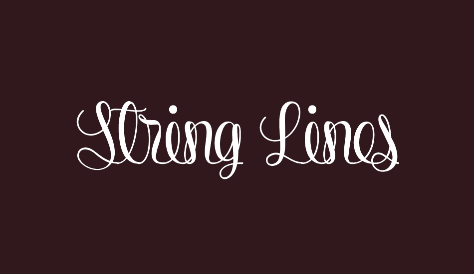 string-lines font big