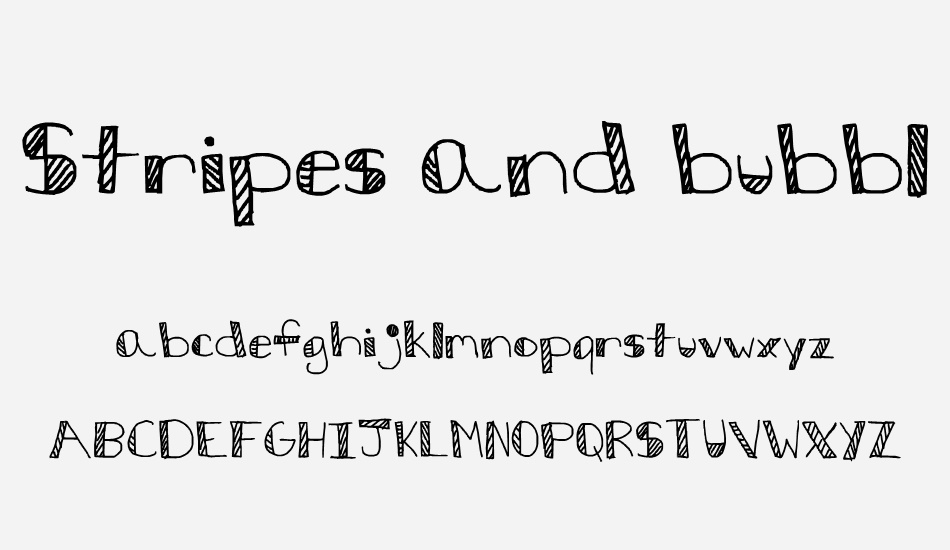 stripes-and-bubbles font