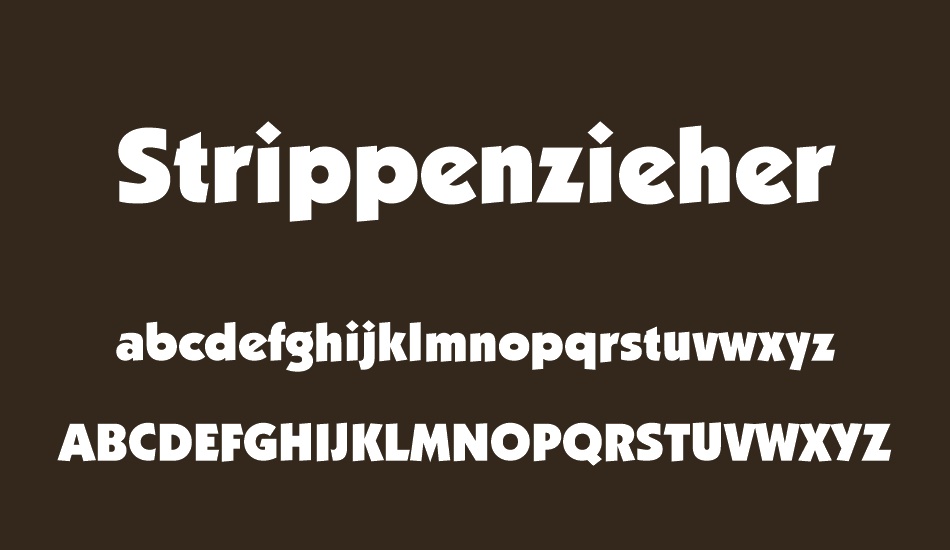 strippenzieher font