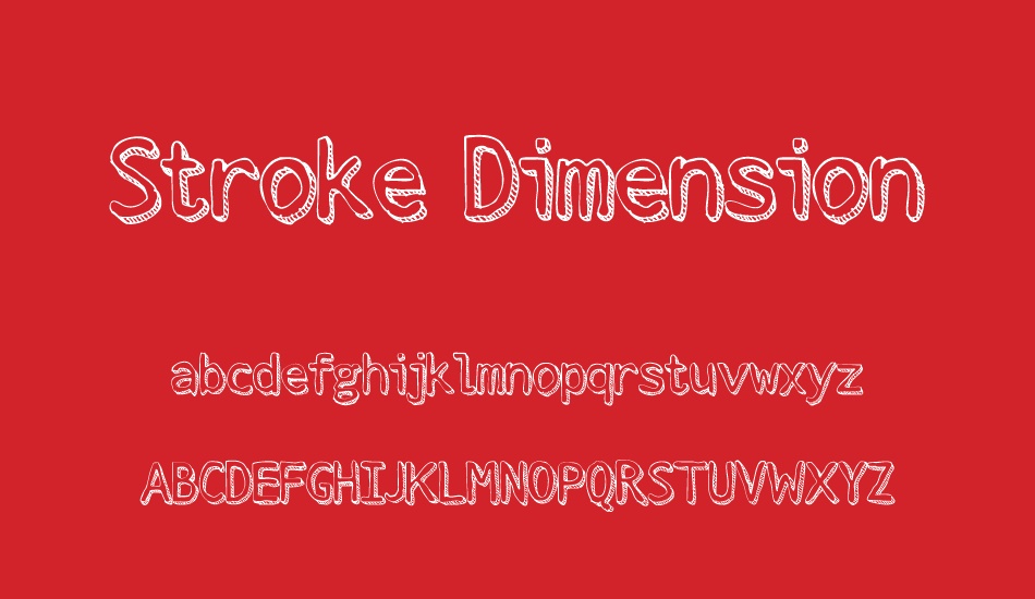 stroke-dimension font