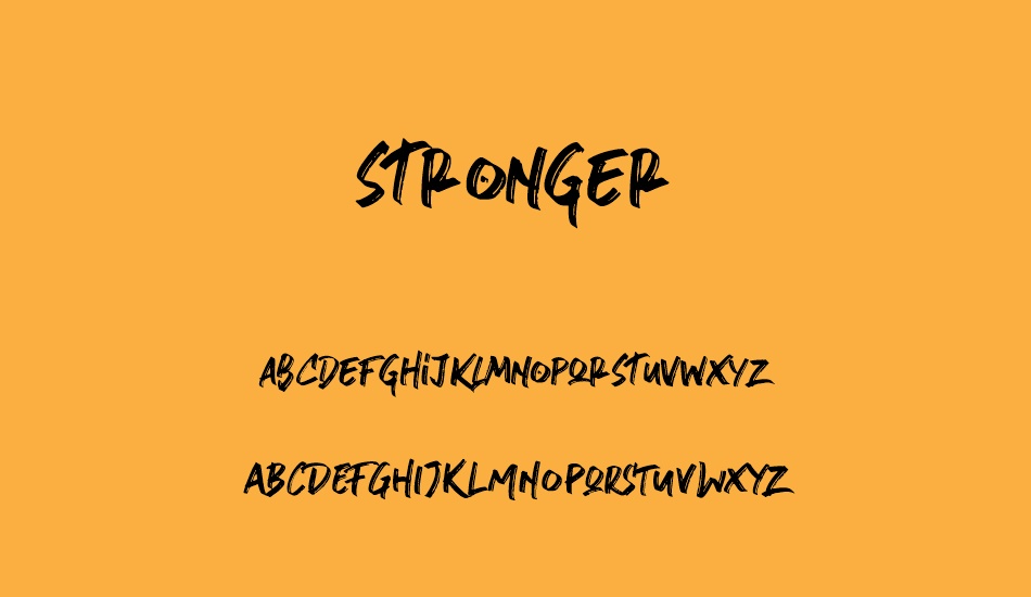 stronger font