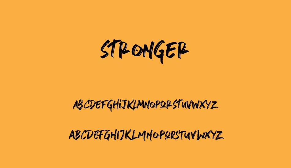 stronger font