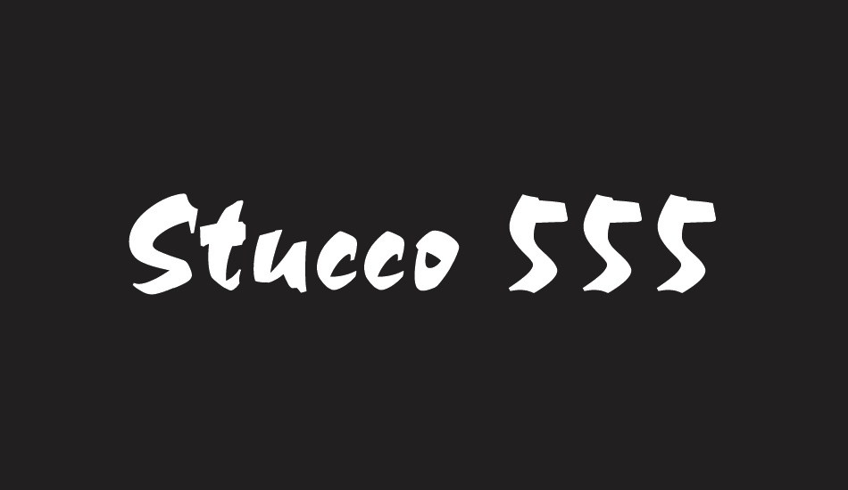 stucco-555 font big