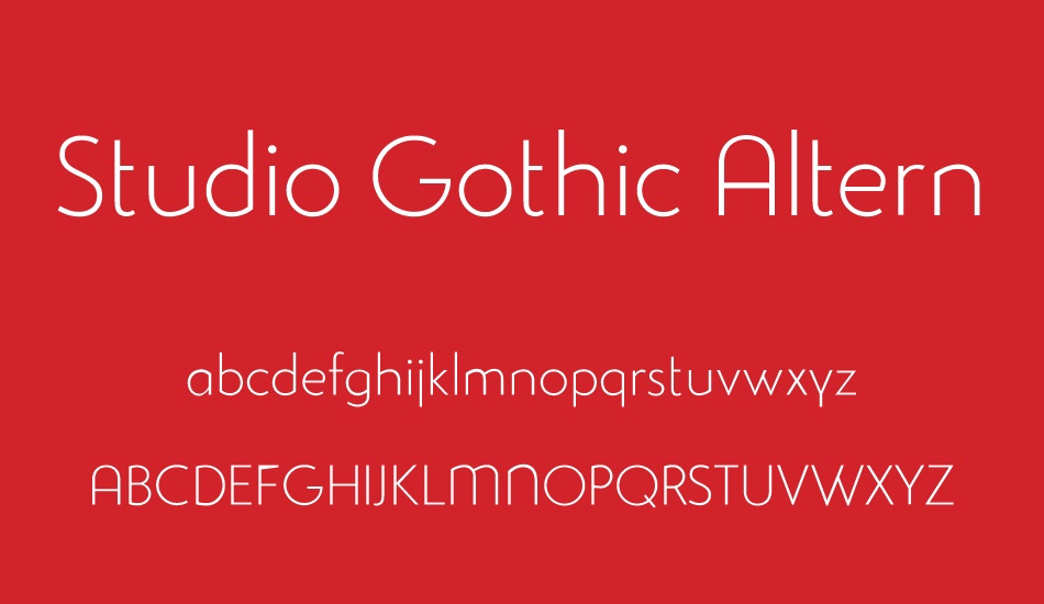 studio-gothic-alternate-trial font