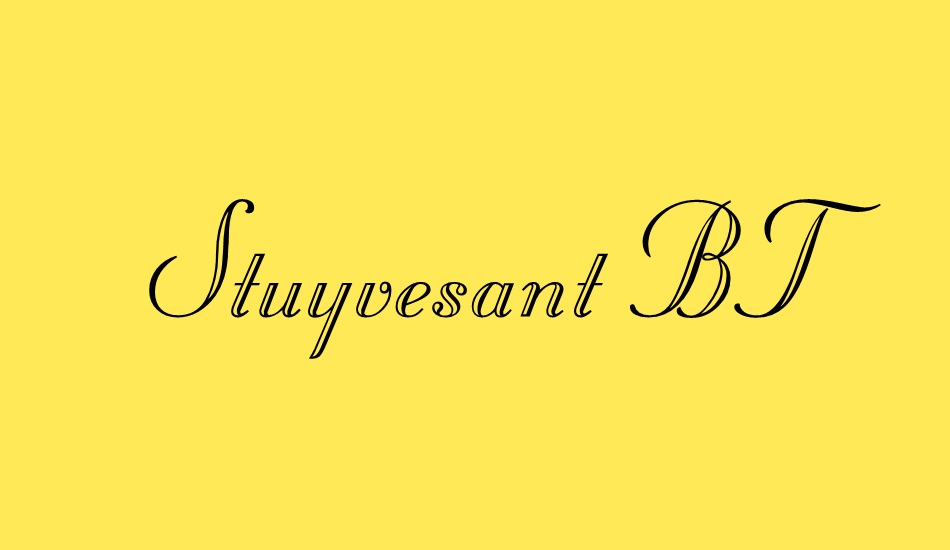 stuyvesant-bt font big