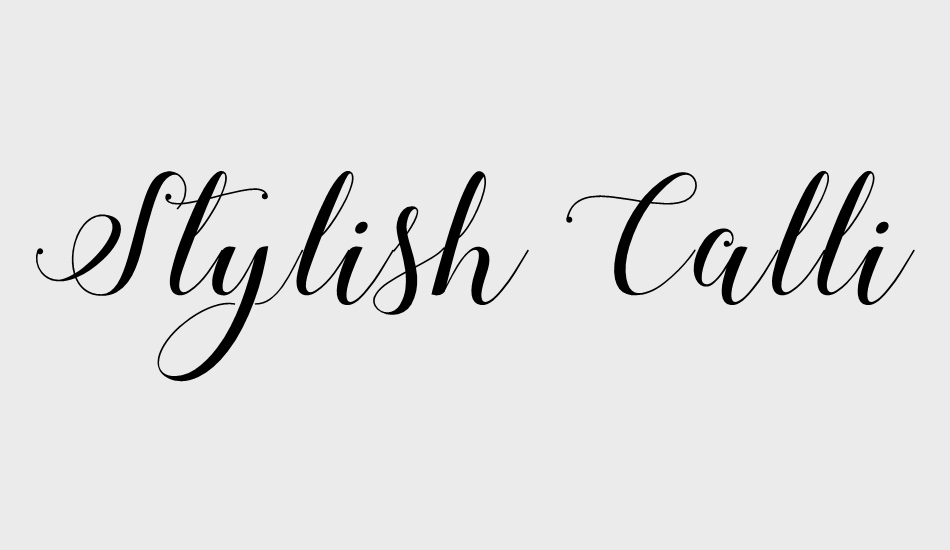 stylish-calligraphy-demo font big