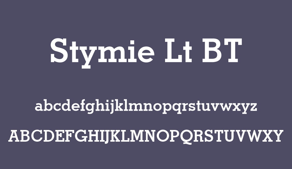 stymie-lt-bt font