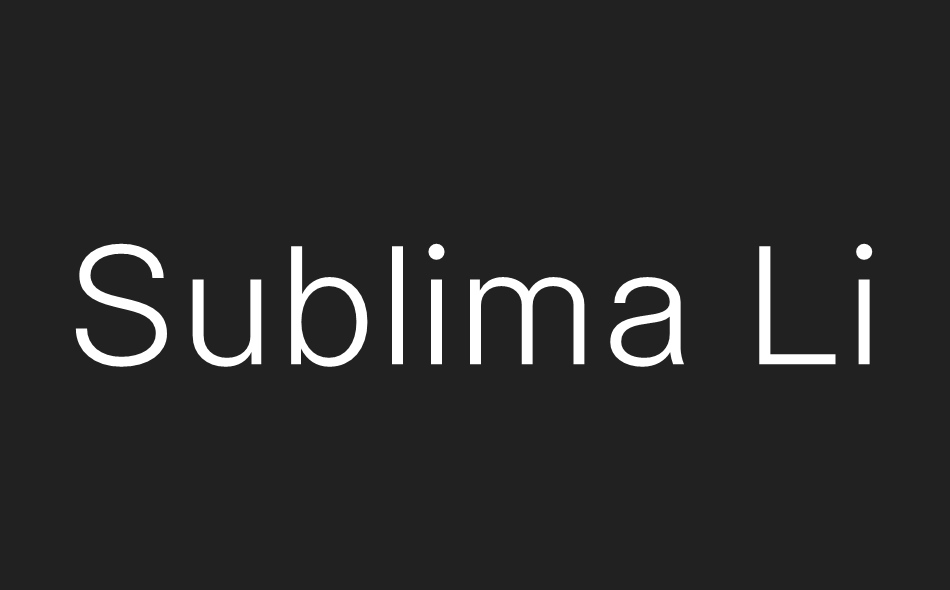 Sublima font big