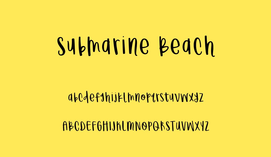 submarine-beach font