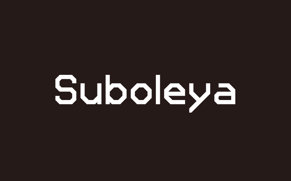 Suboleya font big