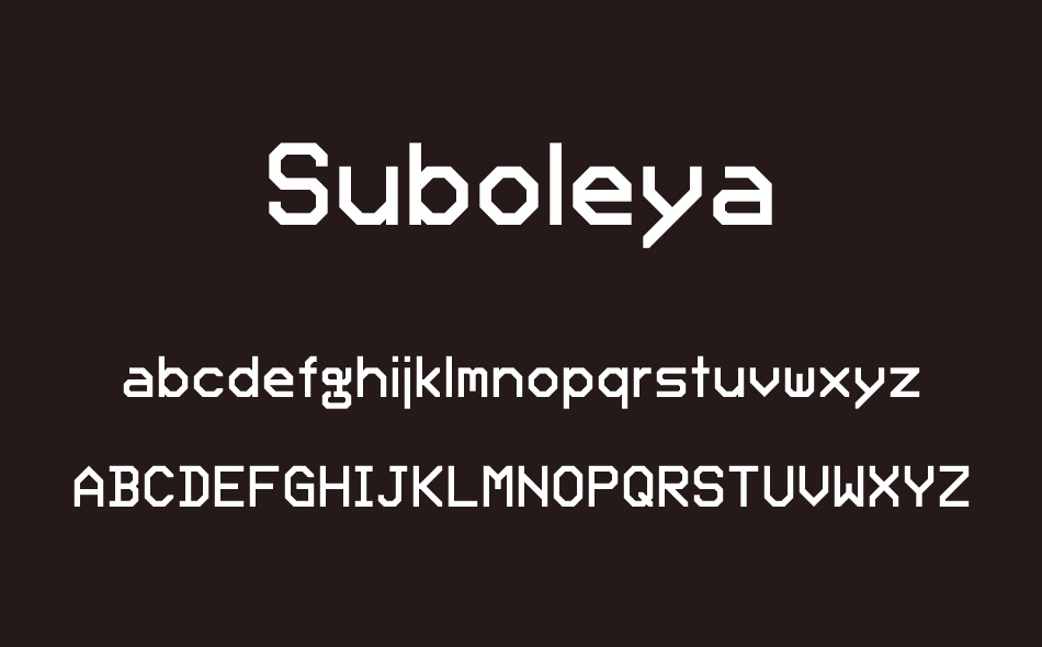 Suboleya font