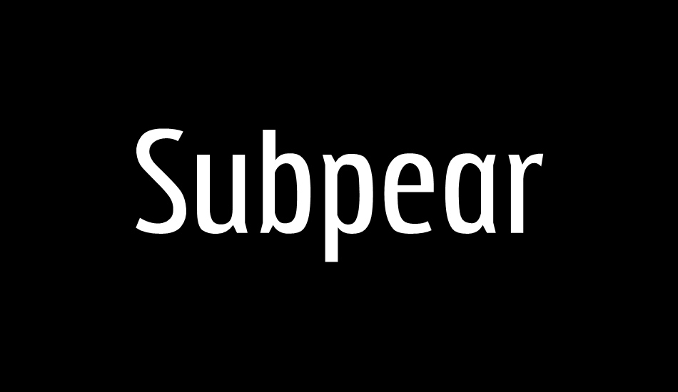 subpear font big