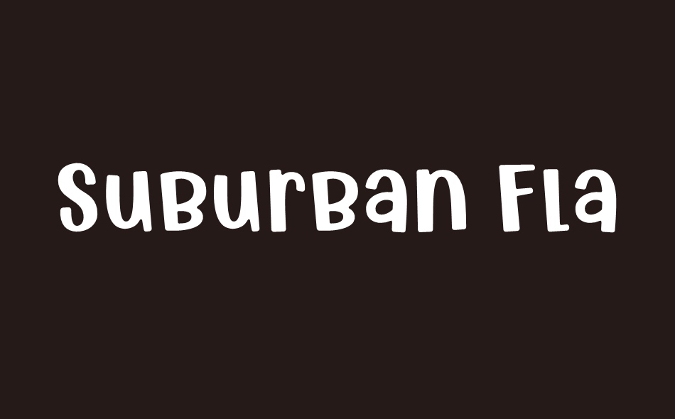 Suburban Flamingo font big