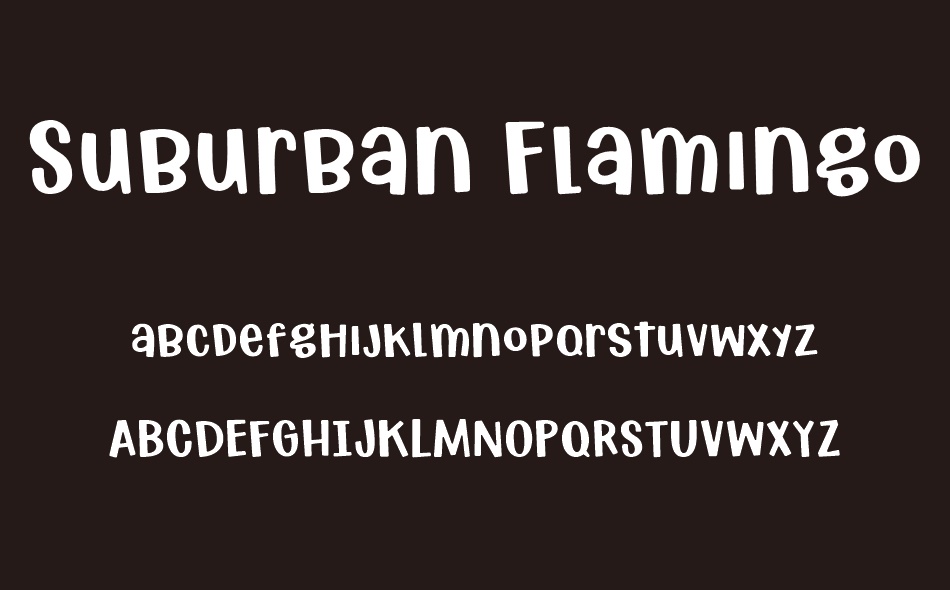Suburban Flamingo font