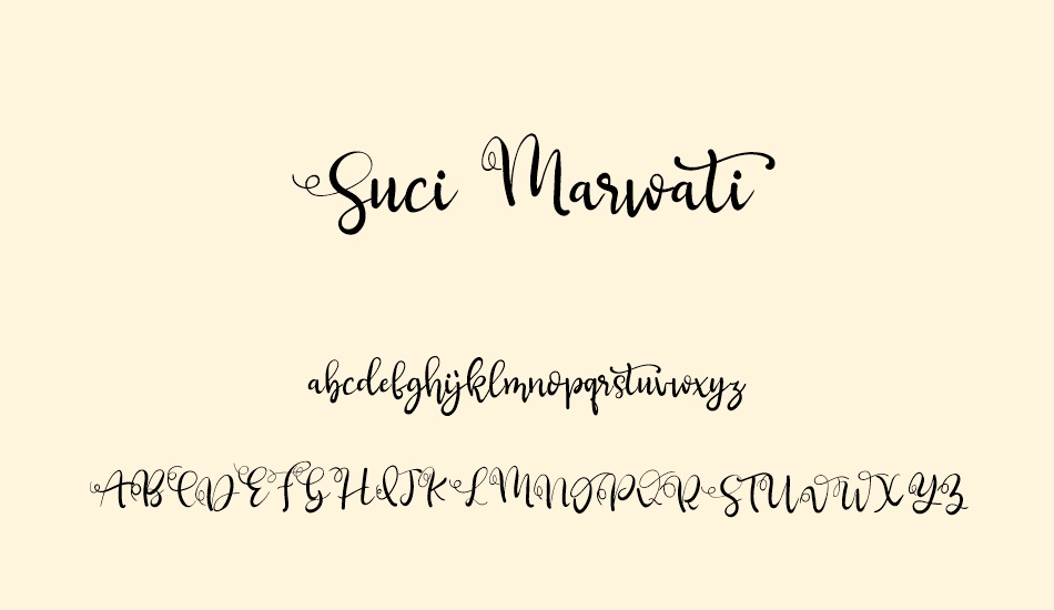 suci-marwati font