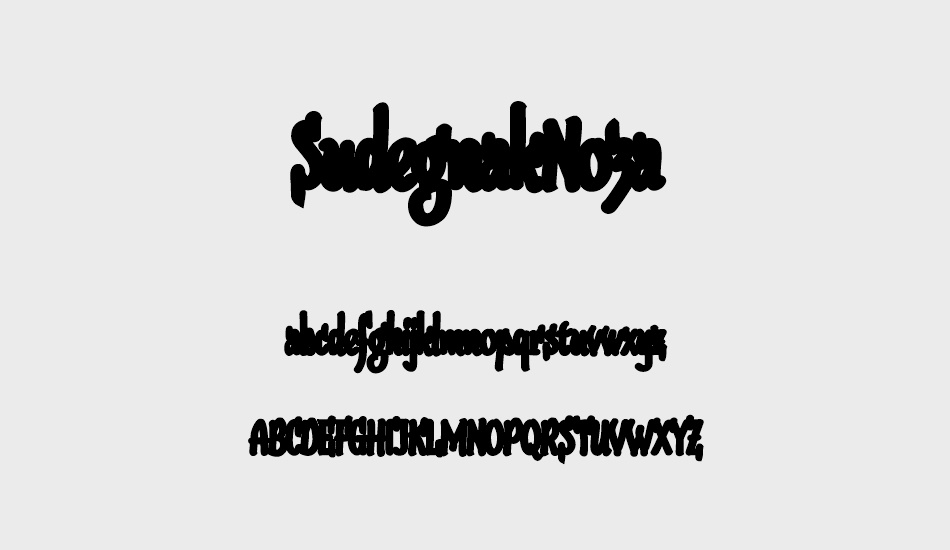 sudegnakno3a font