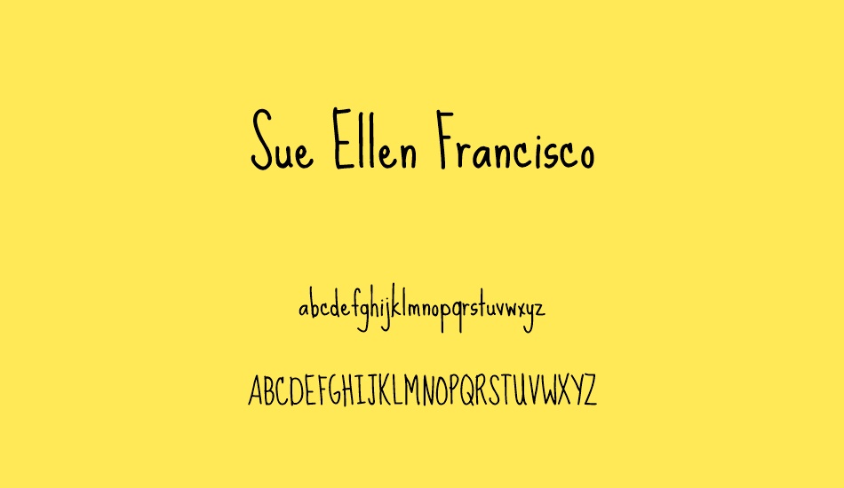 sue-ellen-francisco font