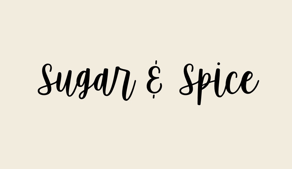 sugar-&-spice font big
