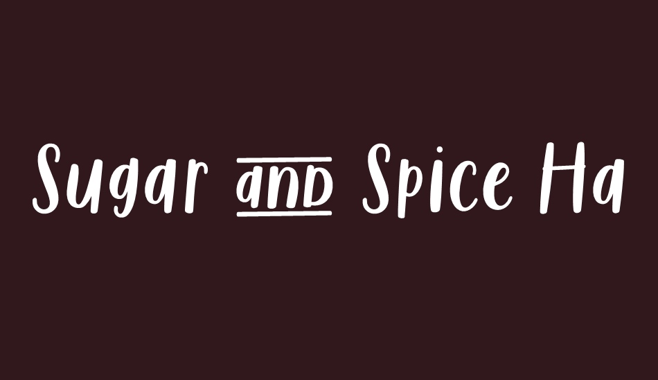 sugar-&-spice-handsans font big