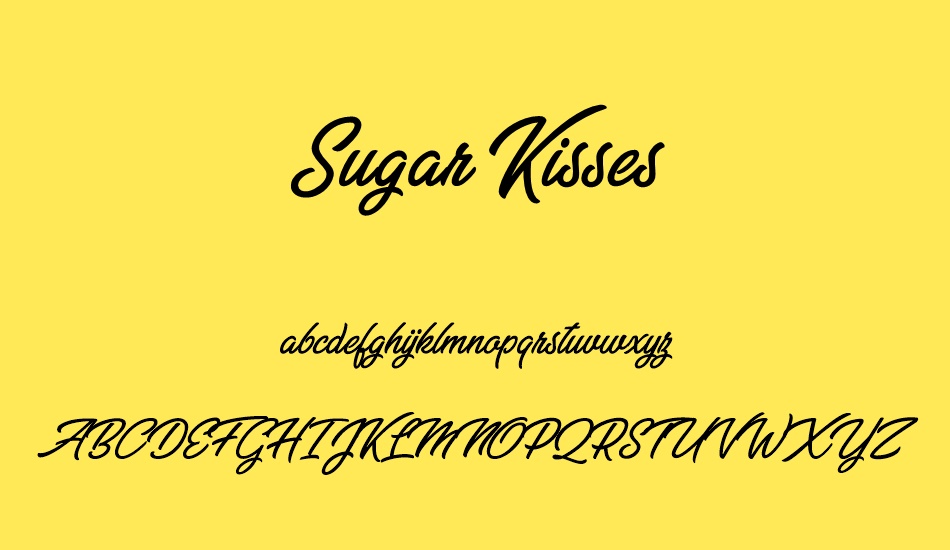 sugar-kisses-personal-use font