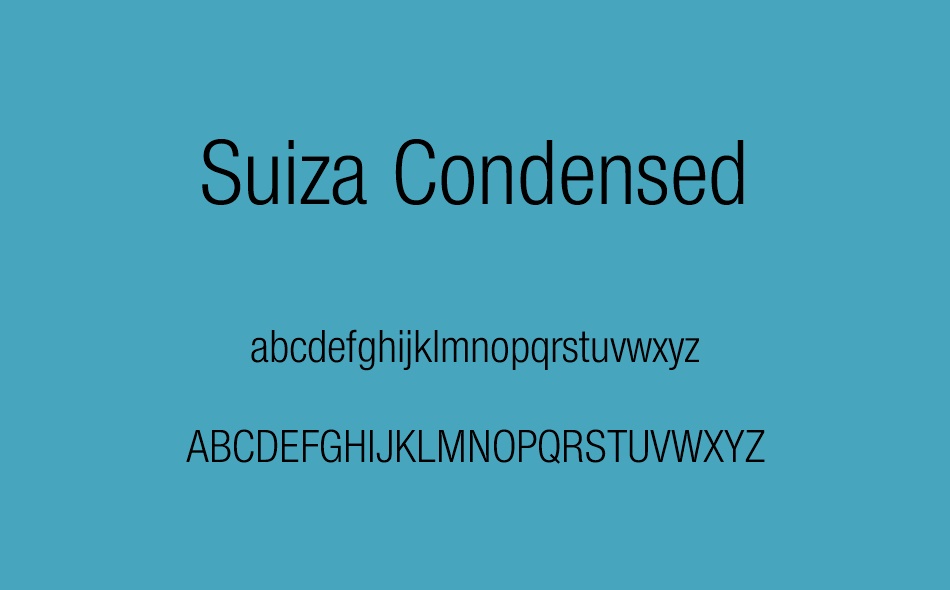 Suiza Condensed font