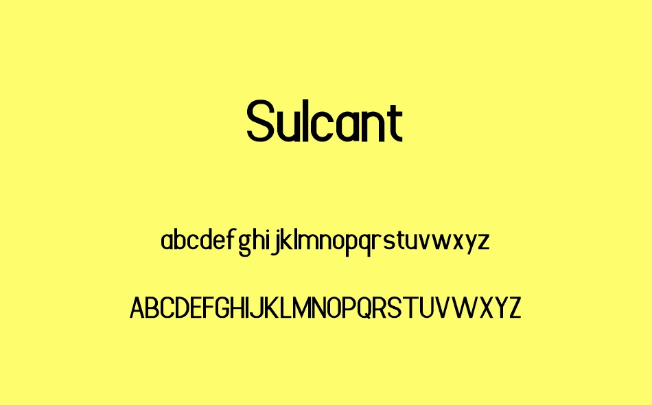 Sulcant font