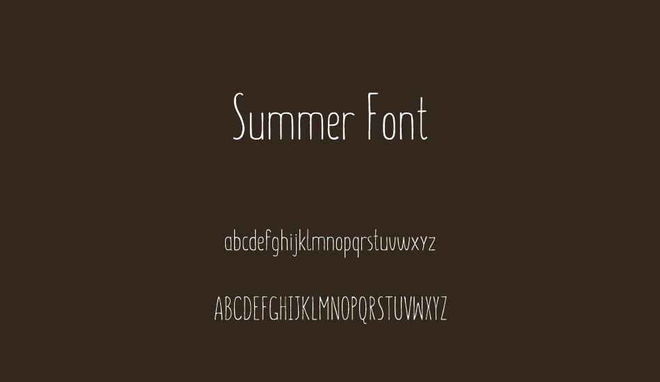 summer-font font