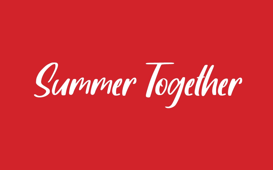 Summer Together font big