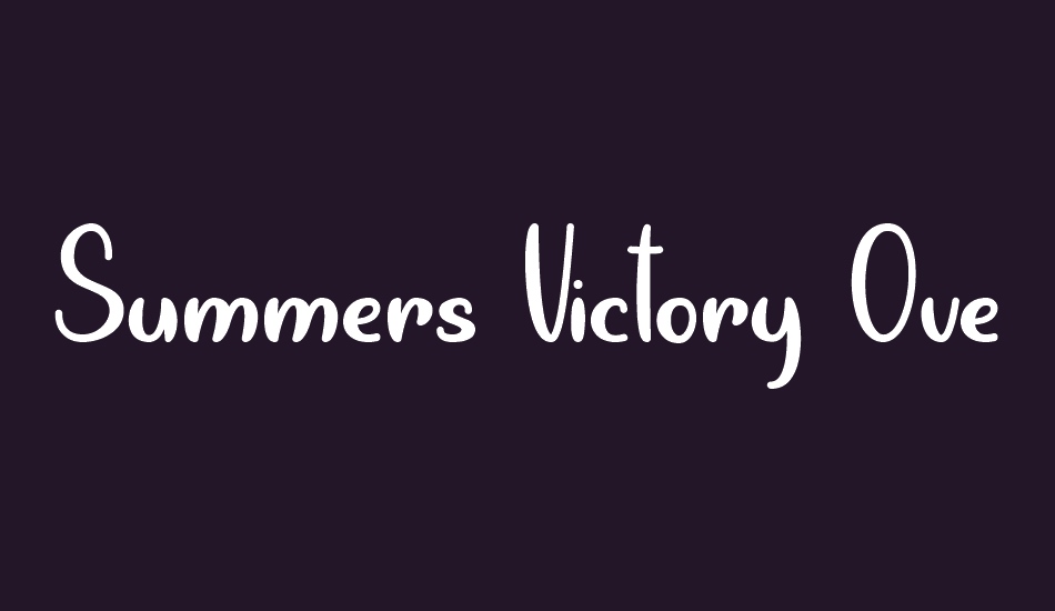 summers-victory-over-spring font big
