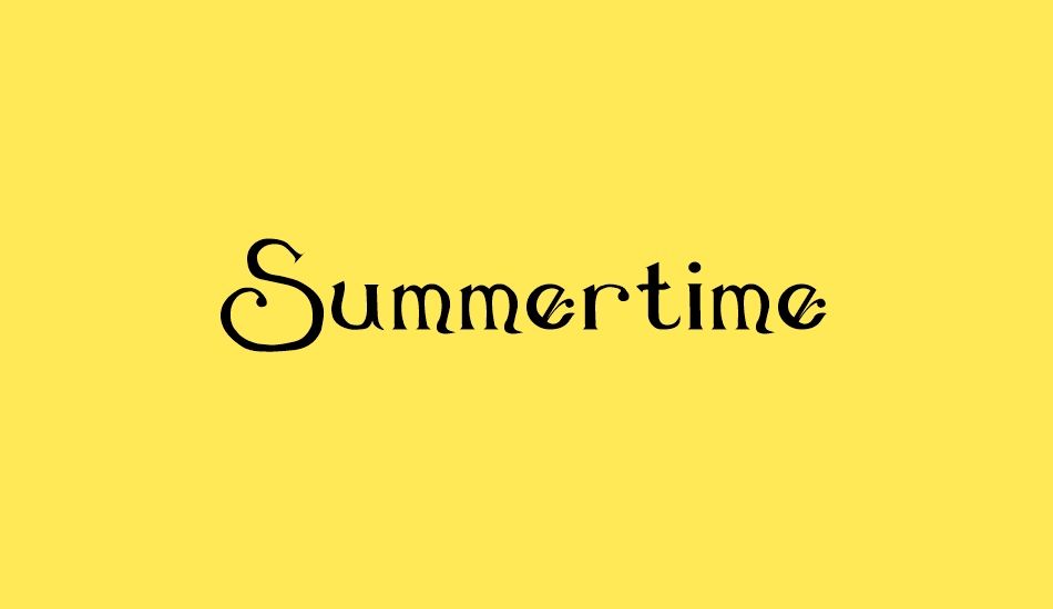 summertime font big