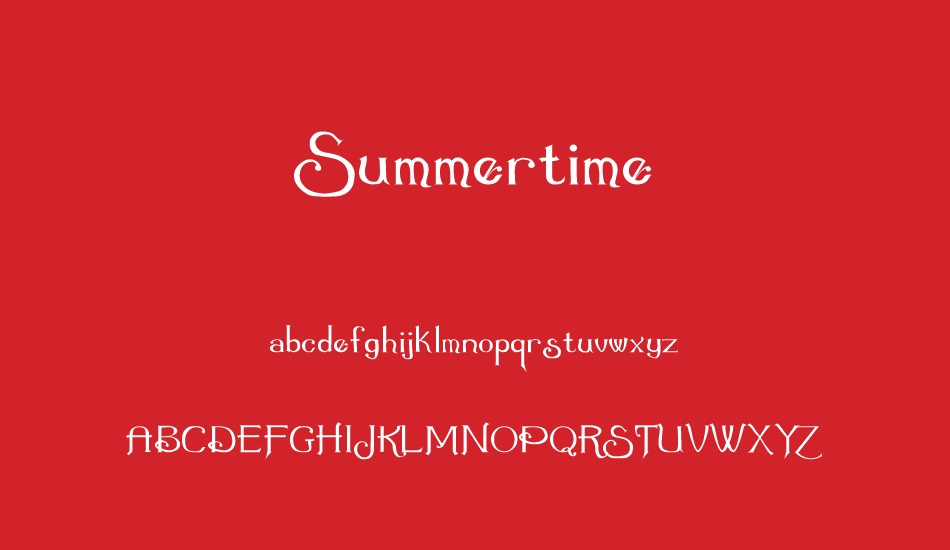 summertime font