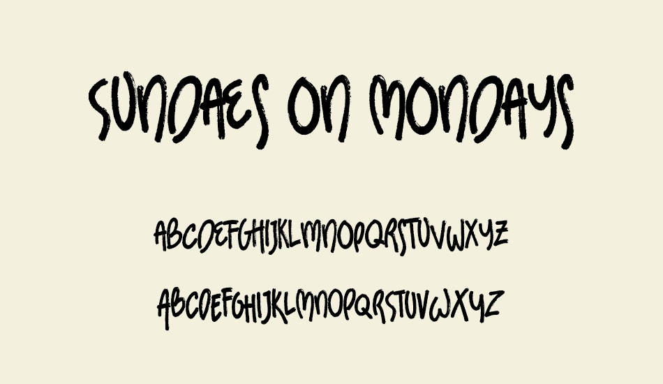 sundaes-on-mondays font