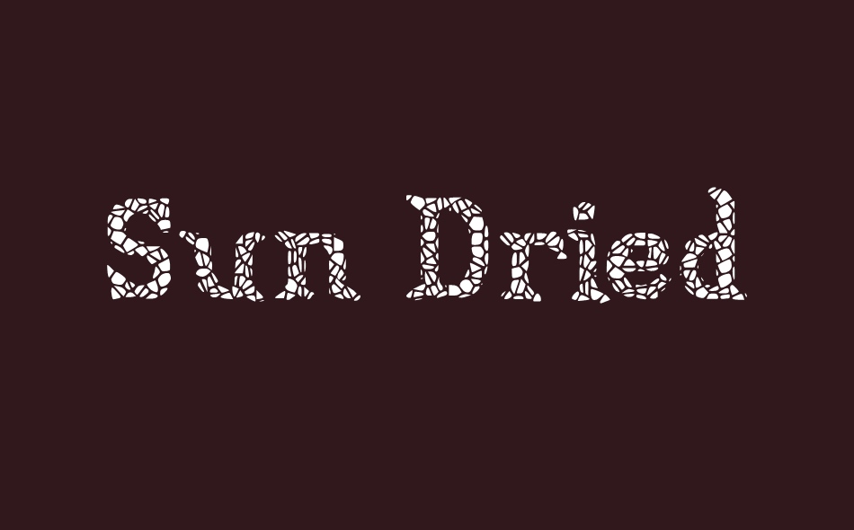 Sun Dried font big