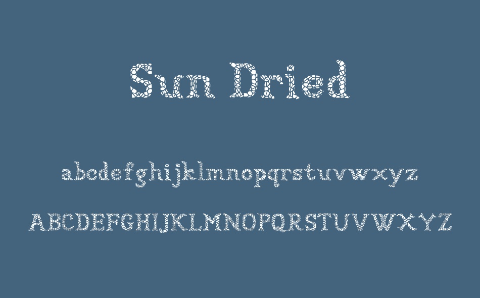 Sun Dried font