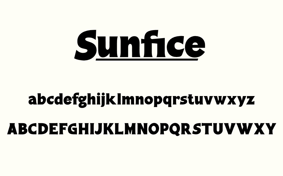 Sunfice font